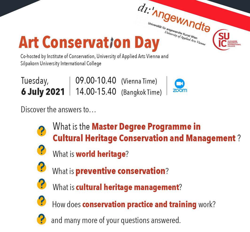 Flyer Art Conservation Day 2021
